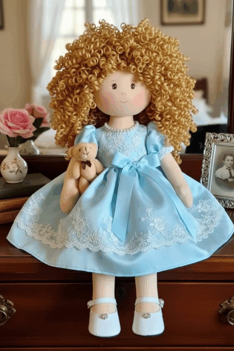 Modelo de boneca de pano 03