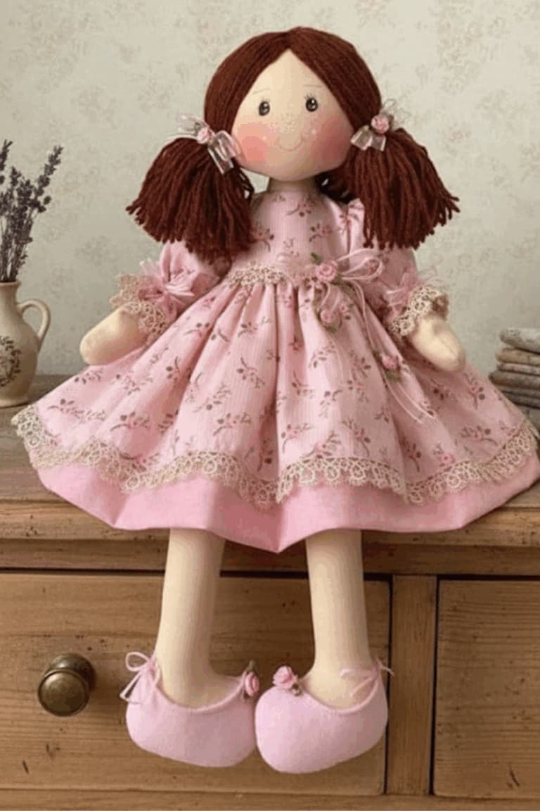 Modelo de boneca de pano 04