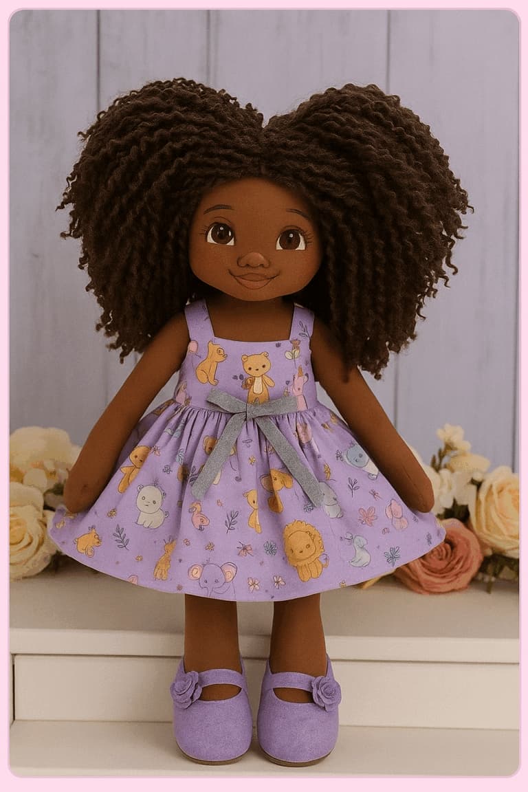 Modelo de boneca de pano 08