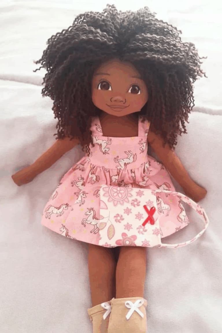 Modelo de boneca de pano 13