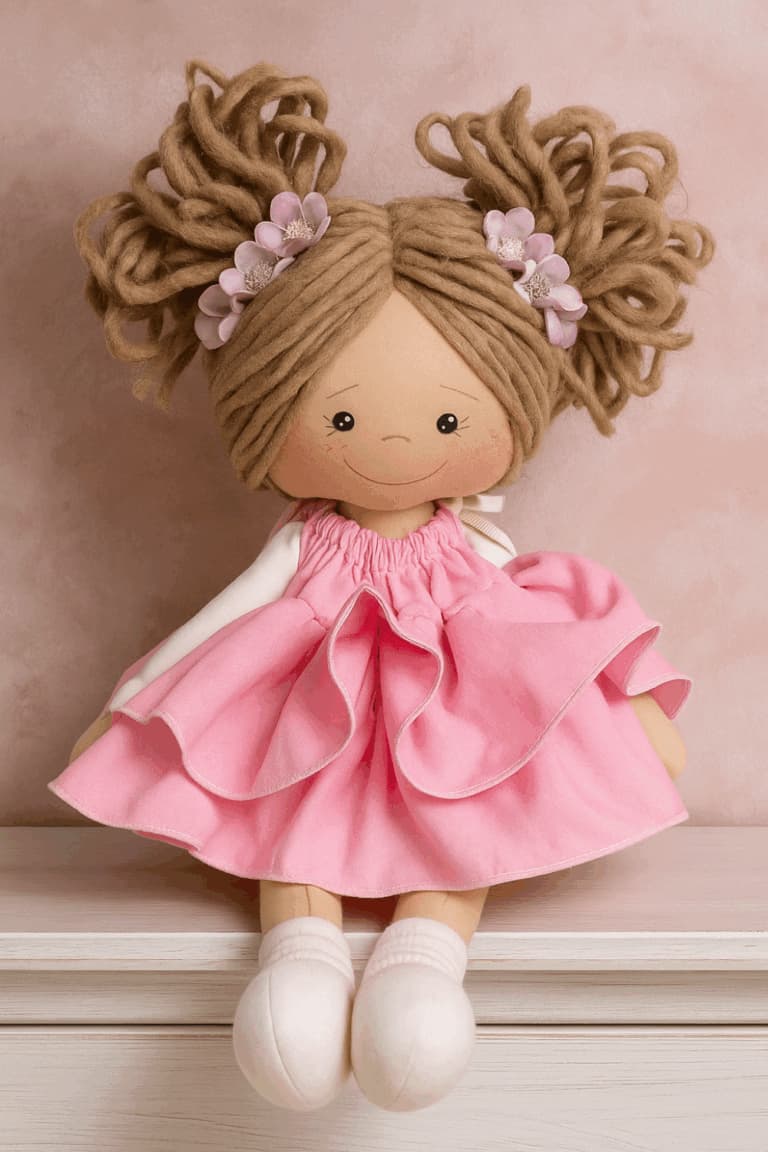 Modelo de boneca de pano 14