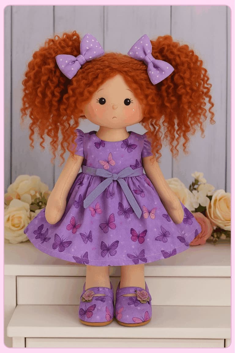 Modelo de boneca de pano 17